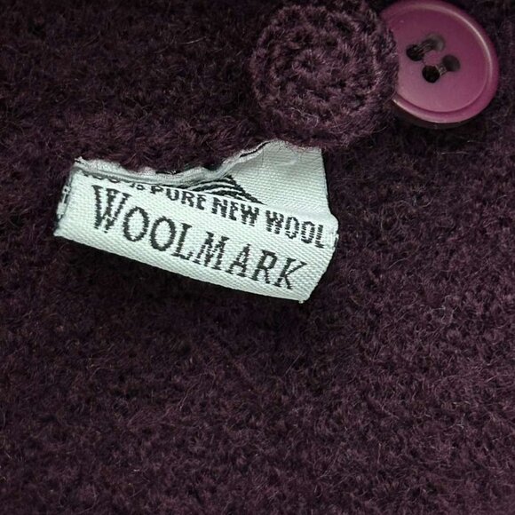 Vintage Pendleton Girls M 100% Wool Cardigan Sweater Embroidered Floral - Picture 7 of 16